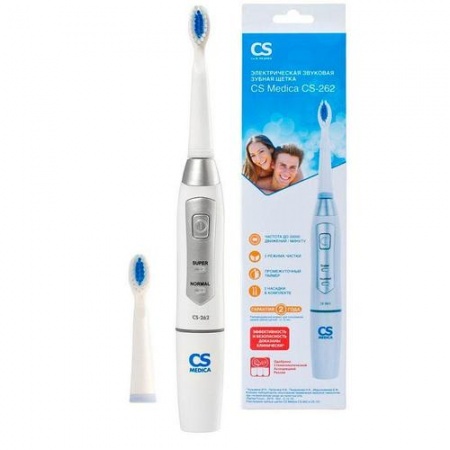 ЗУБНАЯ ЩЕТКА MEDICA ЭЛЕКТР.ЗВУКОВАЯ CS-262 + НАСАДКА
