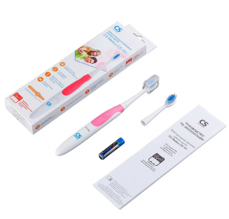 ЗУБНАЯ ЩЕТКА MEDICA ЭЛЕКТР.ЗВУКОВАЯ CS-161 РОЗОВАЯ + НАСАДКА
