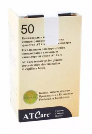 ТЕСТ-ПОЛОСКИ  AT CARE №50