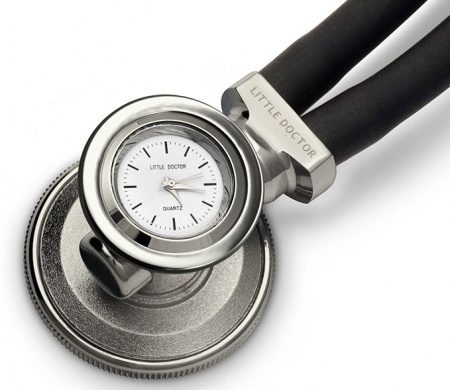 СТЕТОСКОП LD STETIME 56СМ С КВАРЦЕВЫМИ ЧАСАМИ КРАСНЫЙ